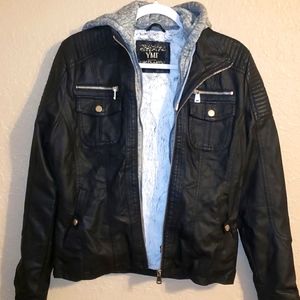 Faux Leather Moto Jacket